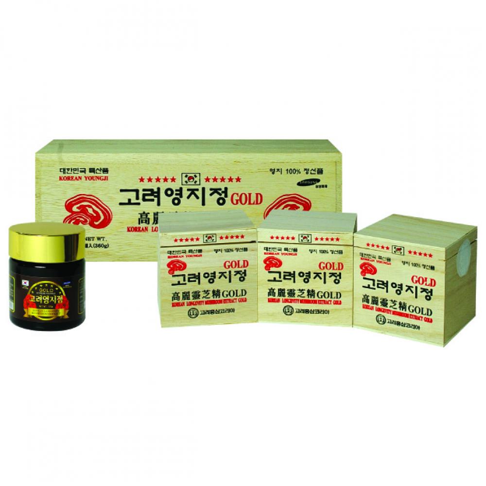 고려영지정골드120g × 3병 360g 나무상자