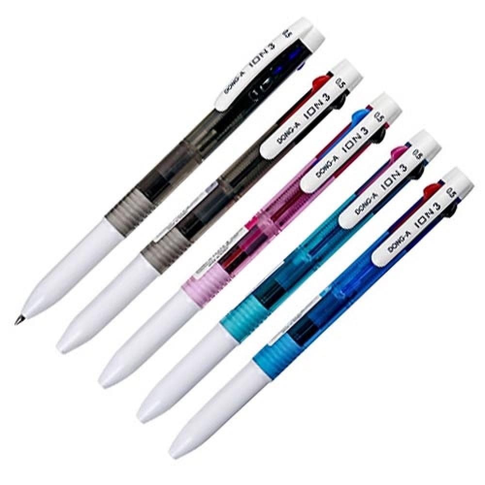 이온3색볼펜 0.5mm 핑크  그루 144개입