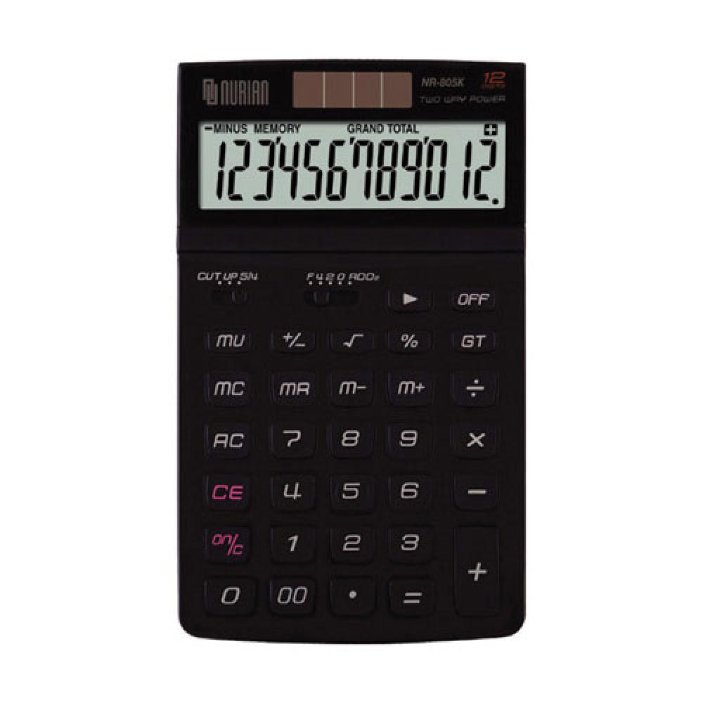 누리안 계산기 NR 805K 블랙 12자리  박스 80개입