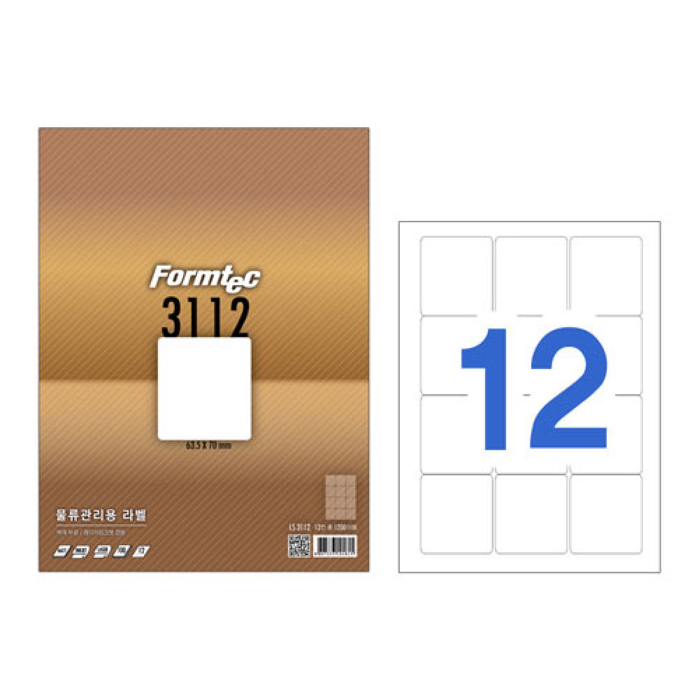 폼텍 물류관리용라벨 LS 3112 100매  박스 10권입