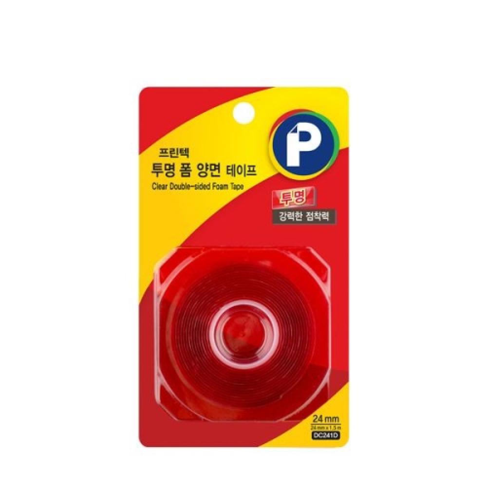 강력폼양면테이프 투명 DC241D 24mmx1.5m 갑12개입