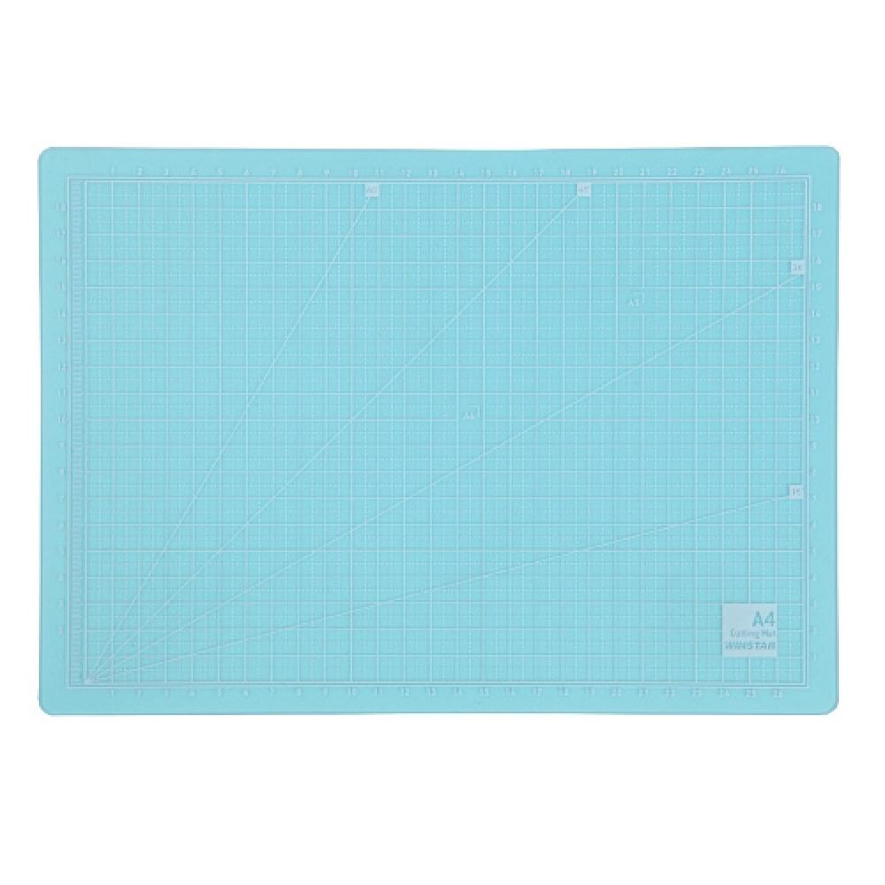 윈스타 반투명커팅매트 PVC A1 블루  박스 10개입