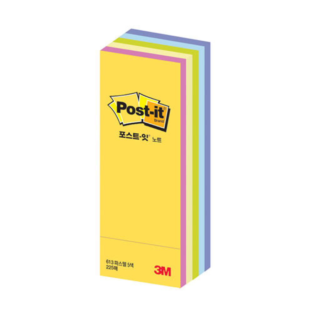 3M 포스트 잇 CT 13 파스텔 25×76mm  박스 320개입
