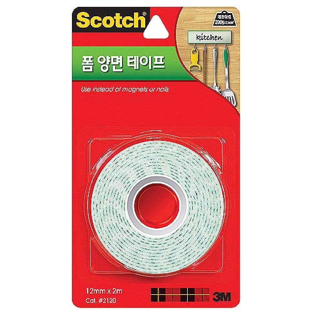 3M 폼양면테이프 2120 12mm×2m  갑 24개입