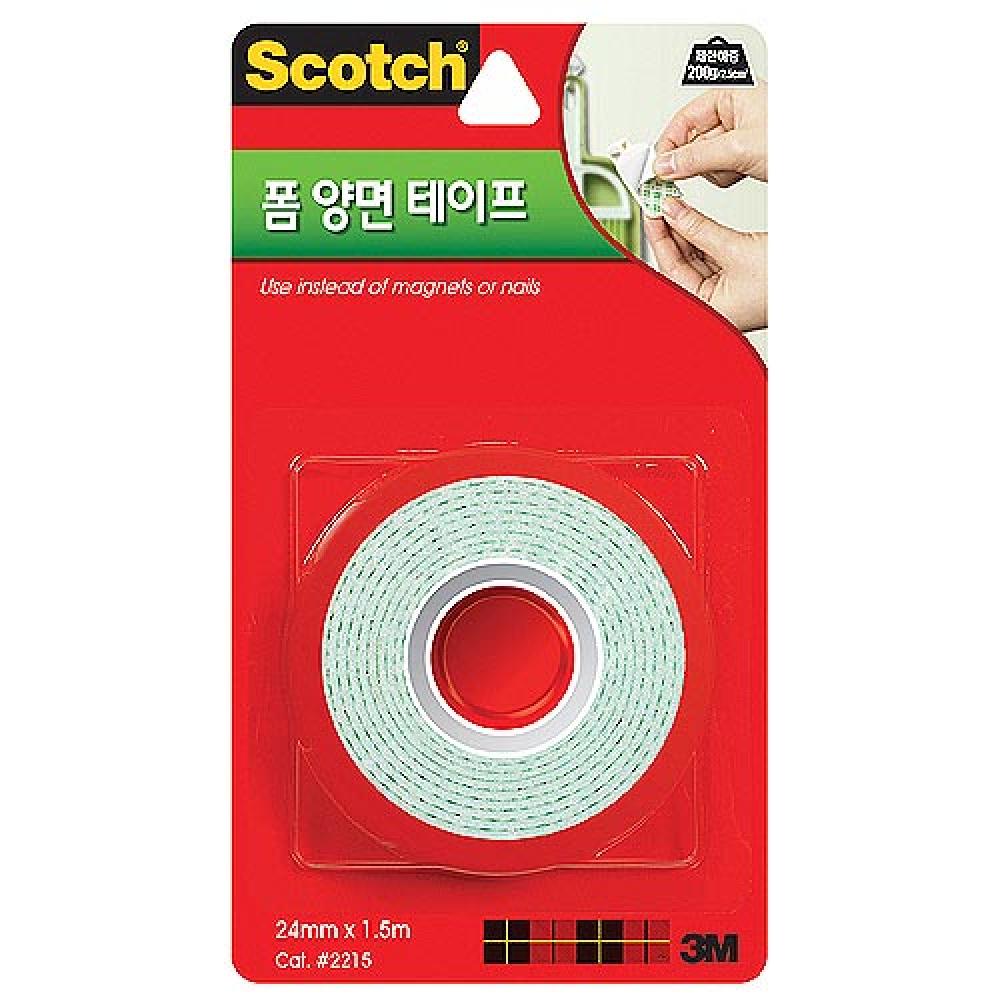 3M 폼양면테이프 2215 24mm×1.5m  갑 24개입