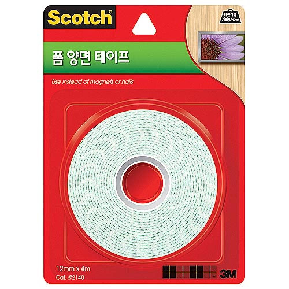3M 폼양면테이프 2140 12mm×4m  갑 24개입