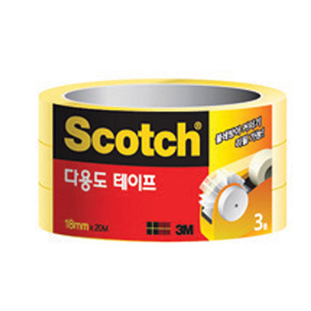 3M 다용도테이프 508 18mm×20m 3롤  박스 48개입