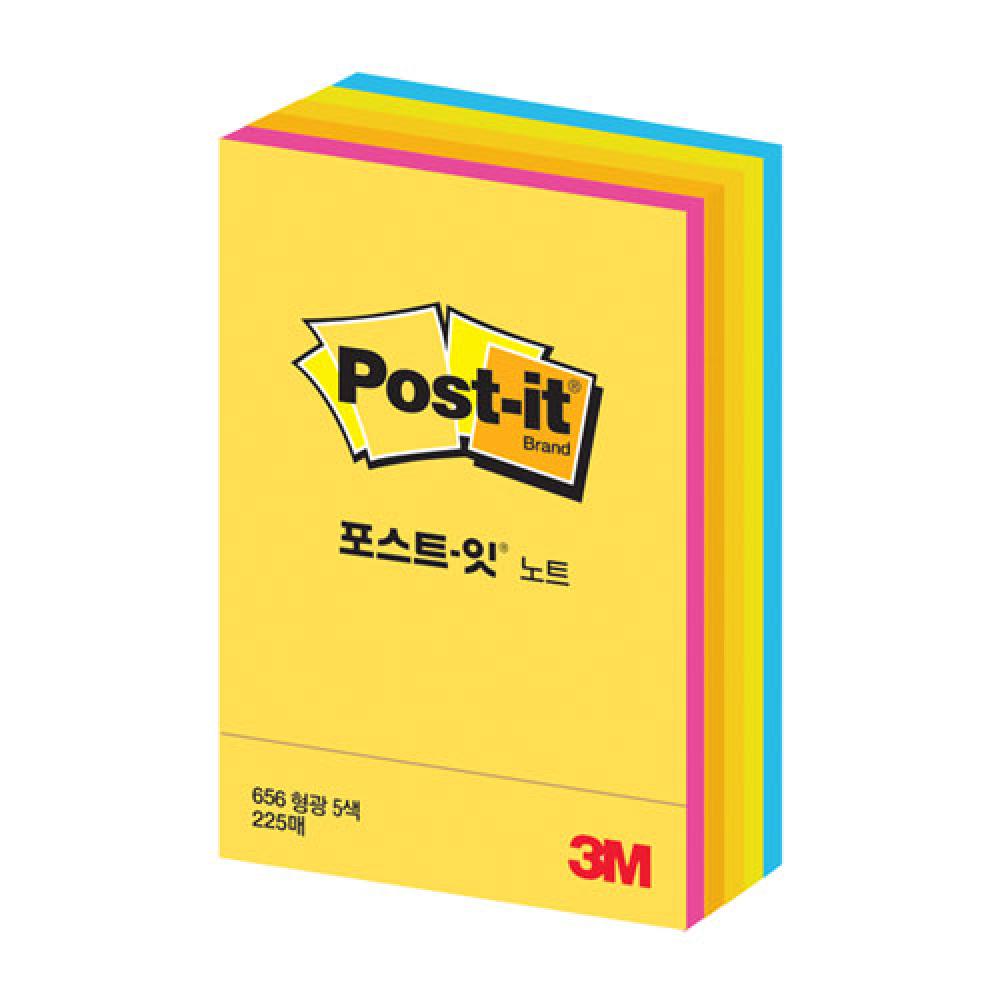 3M 포스트 잇 CU 32 형광 51×76  박스 135개입