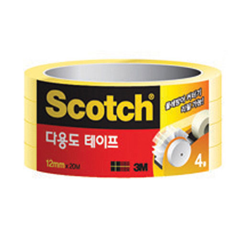 3M 다용도테이프 508 12mm×20m 4롤  박스 48개입
