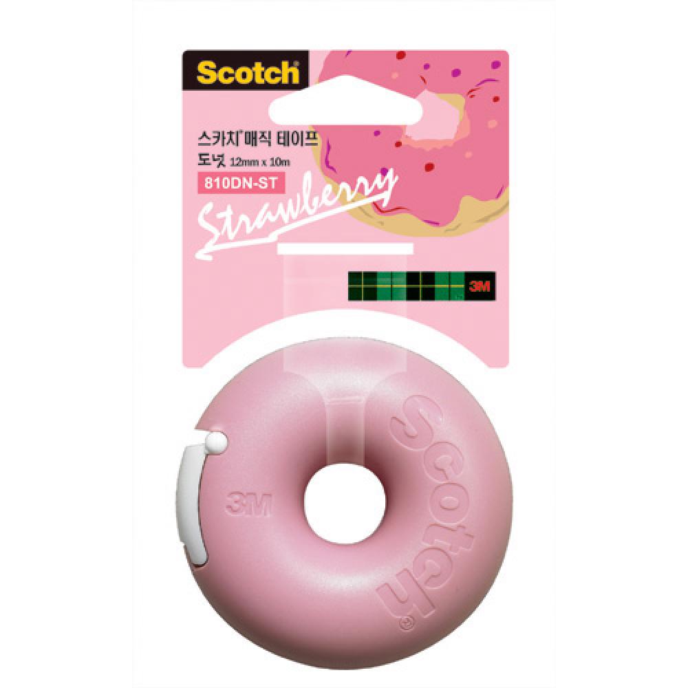 3M 매직테이프 도넛 딸기 12mm×10m  갑 12개입