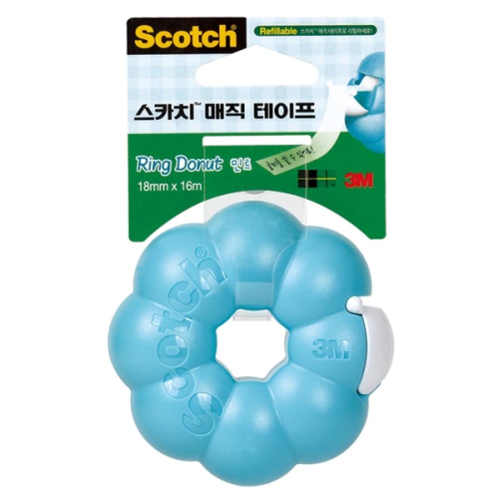 3M 스카치 매직테이프 링도넛 민트  박스 24개입