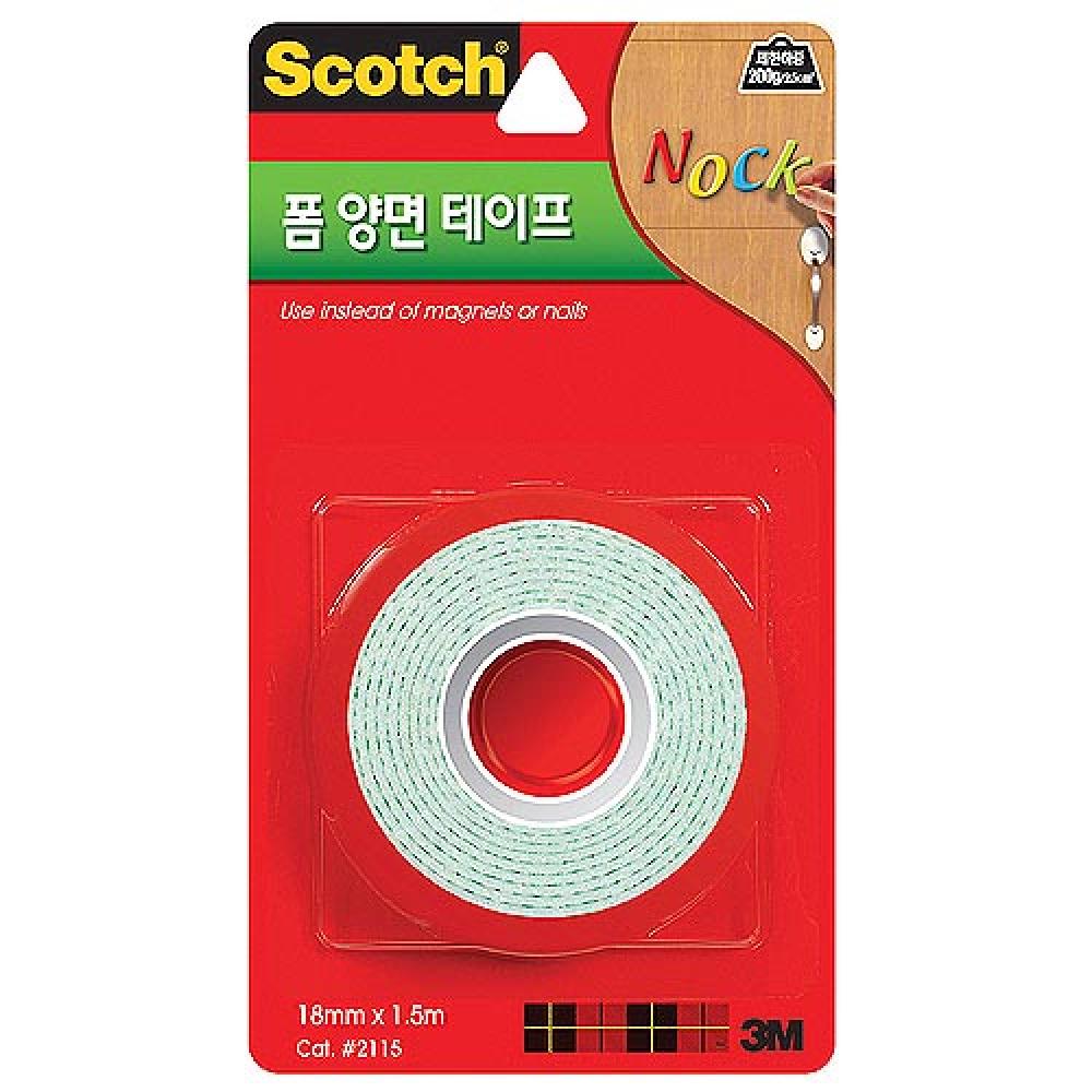 3M 폼양면테이프 2115 18mm×1.5m  갑 24개입