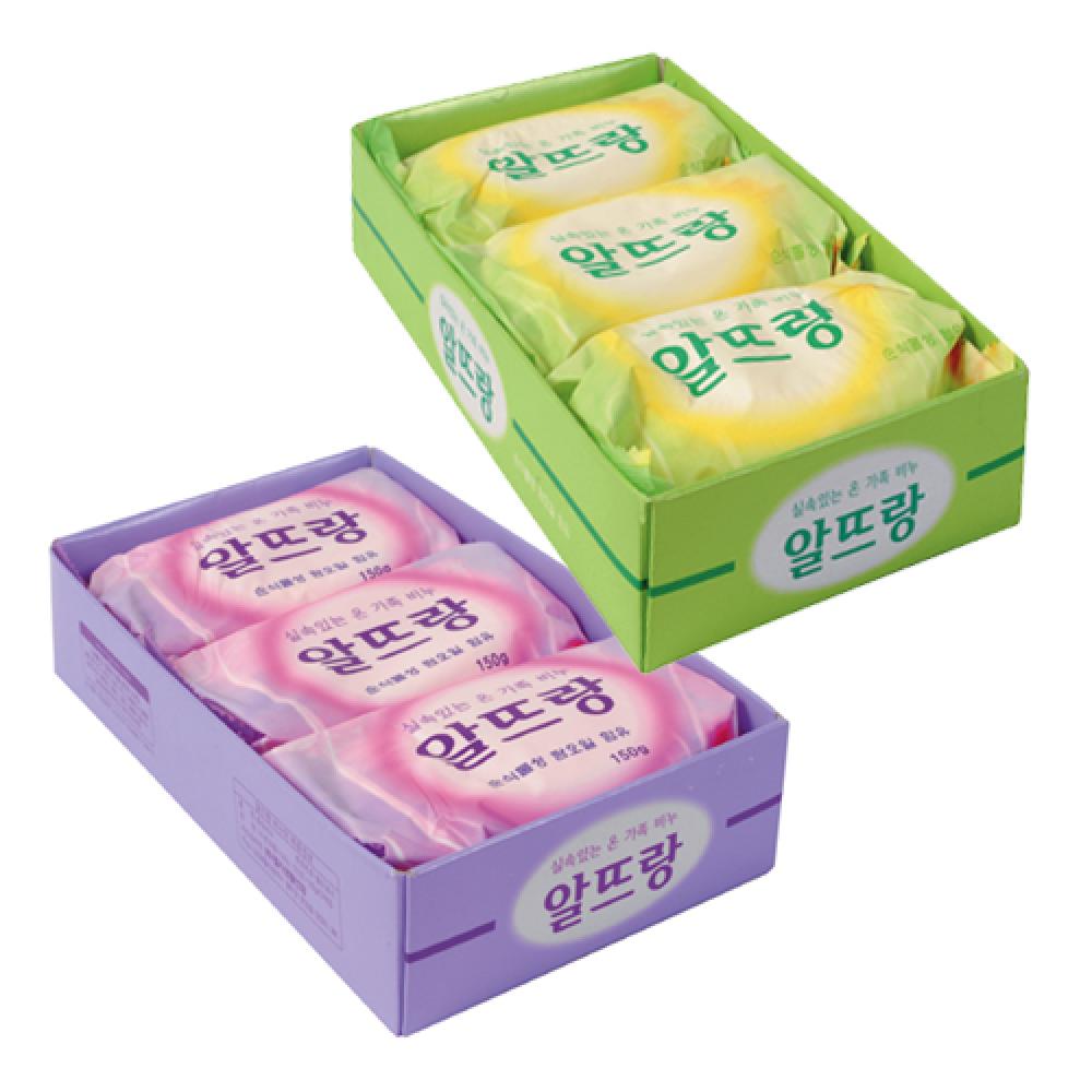LG생활 알뜨랑비누 3개입 핑크  박스 25개입