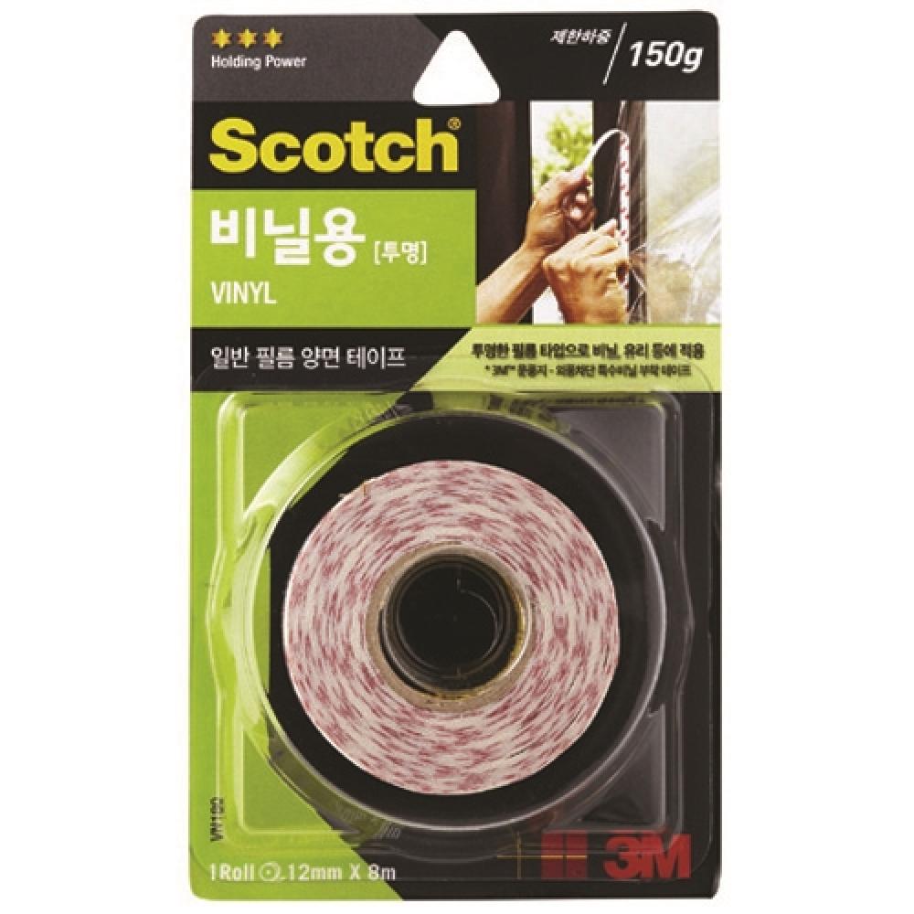 3M 투명양면테이프 12mm×8m  박스 12개입