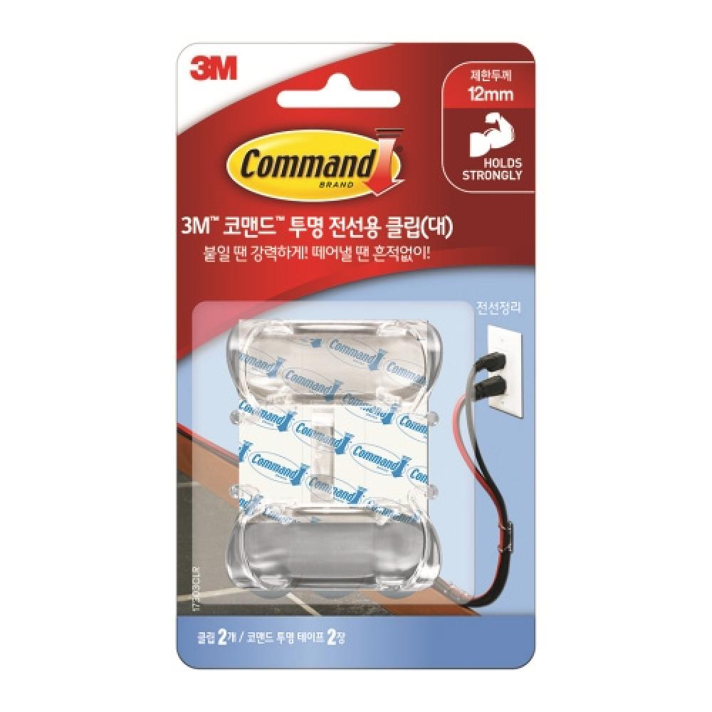 3M 코맨드 전선용 클립 17303 대  박스 24개입