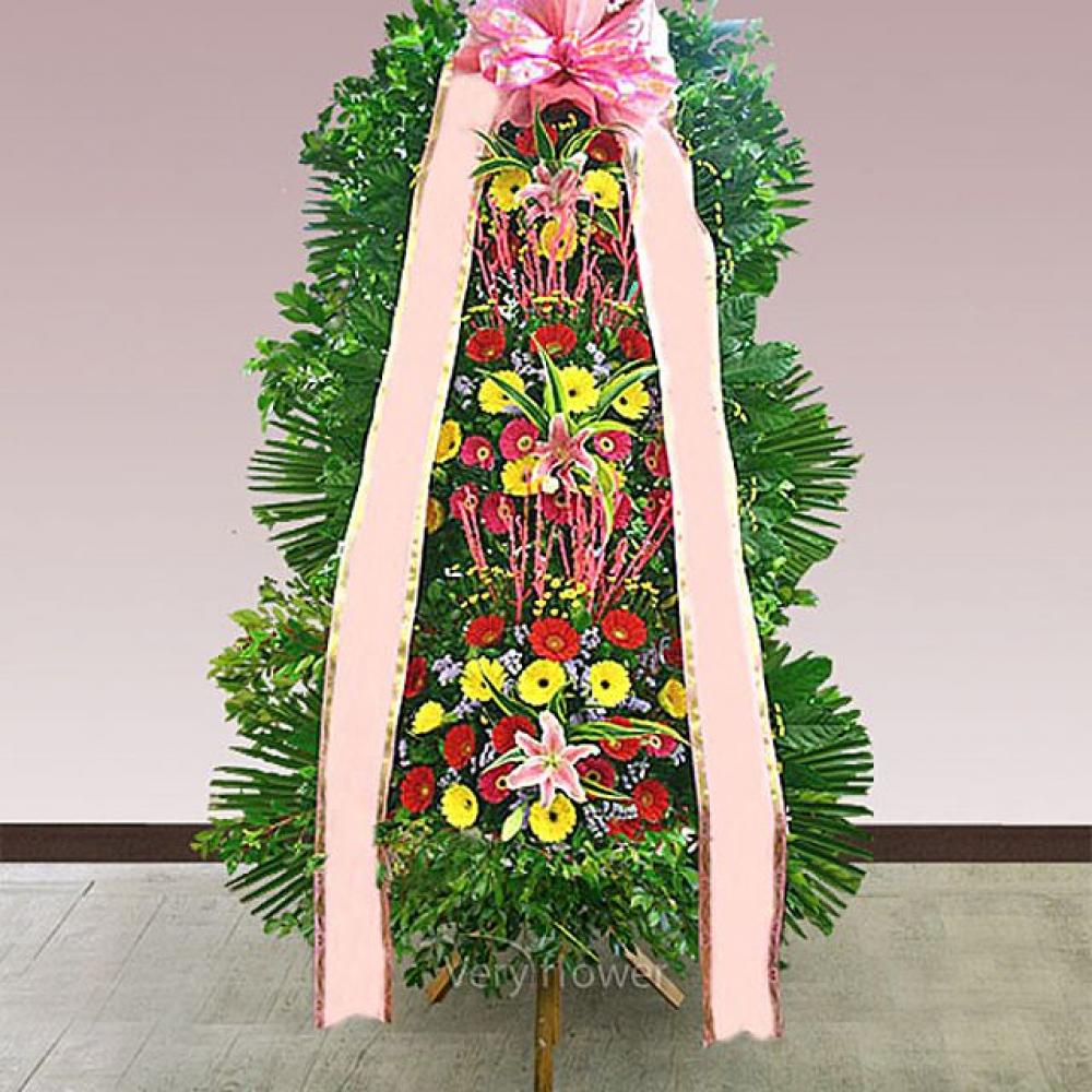 축하화환3단 일반 (중급) 꽃배달서비스