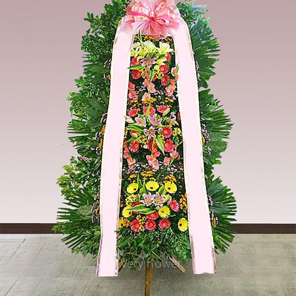 축하화환3단 고급 (중급) 꽃배달서비스