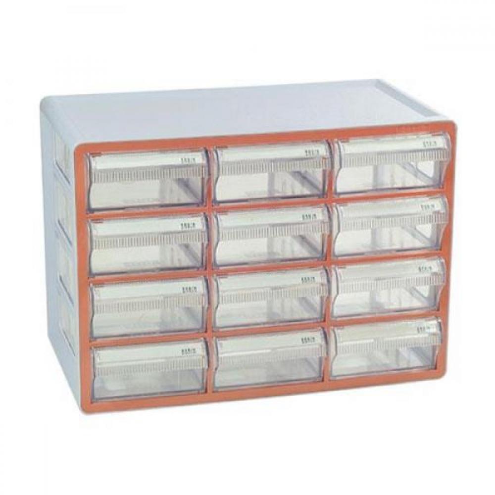 브레인 수납정리함 CA507R 주황 2개입