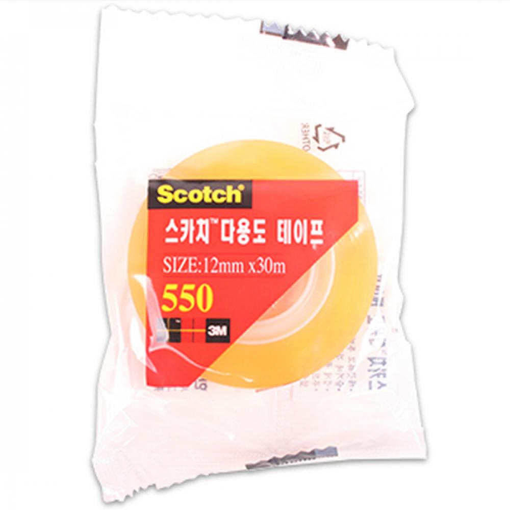 (set)3M스카치 다용도테이프리필 550(12mmx30m) 12개