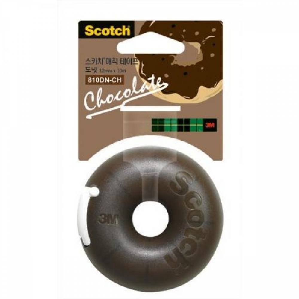 3M 매직테이프 도넛 초코 12mmx10m 12개