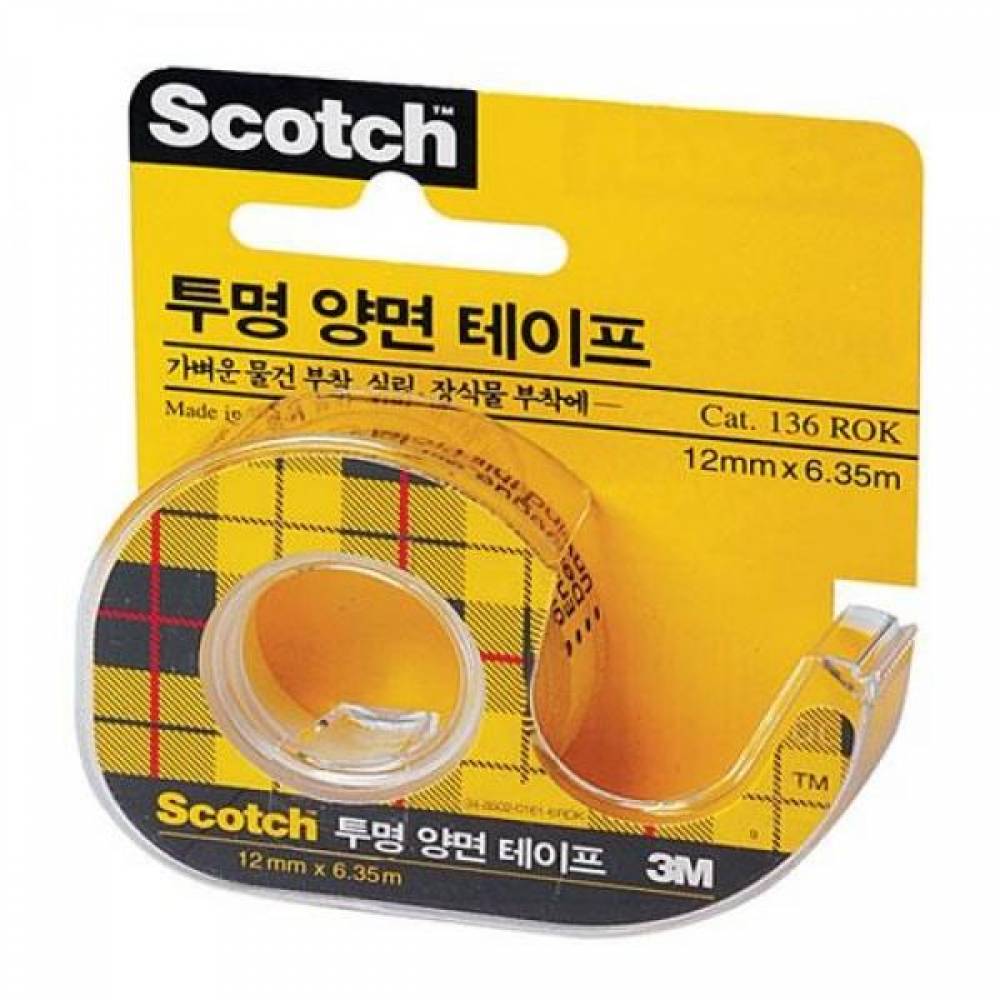 3M 투명 양면테이프 137 12X11.4m 12개입