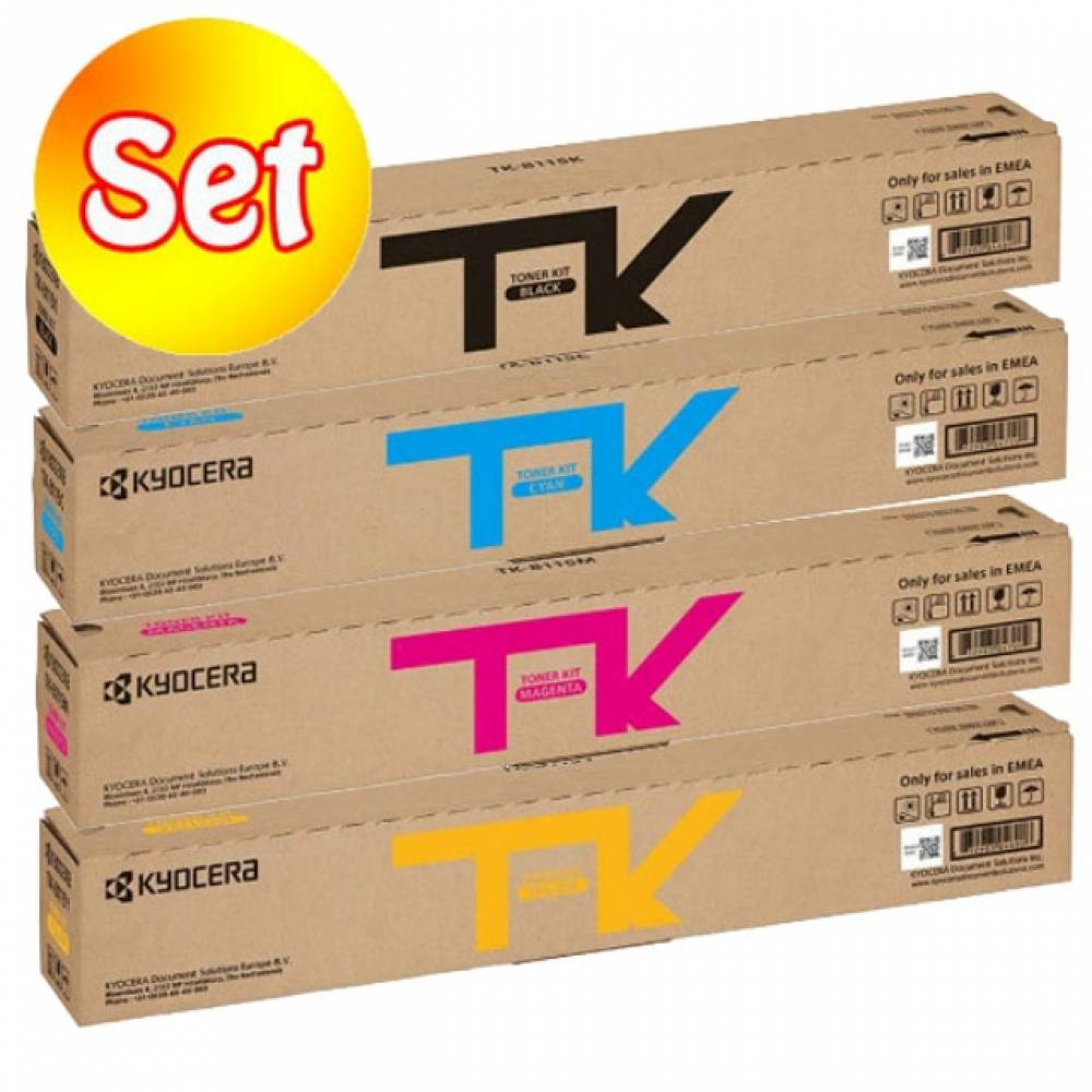교세라 TK-8110K 정품토너 4색 세트 M8130cidnG