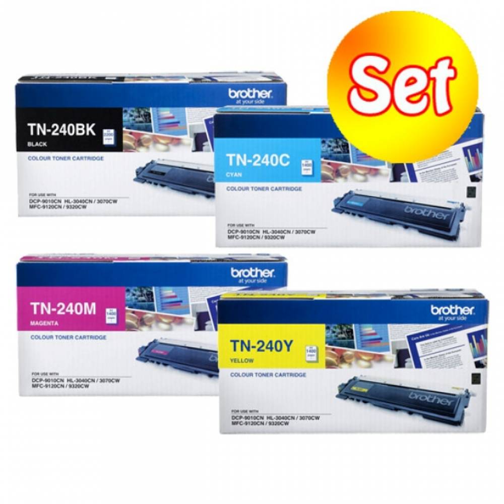 브라더 TN-240 정품토너 4색 세트 HL-3070CW