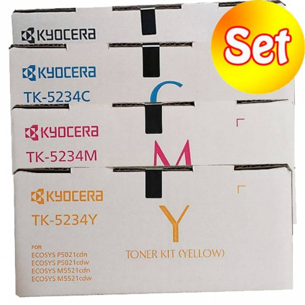 교세라 TK-5234K 정품토너 4색 세트(대용량 M5521cdn