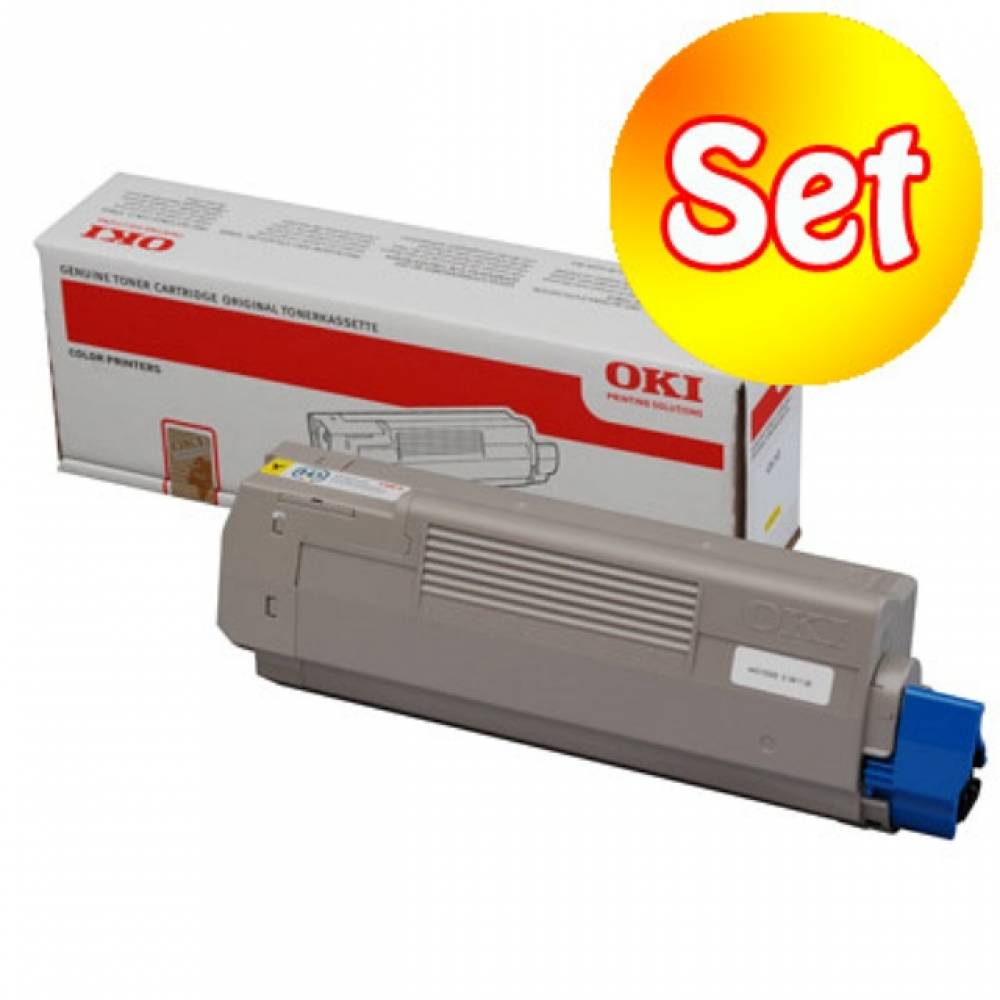 OKI 정품토너 4색 세트 C610N