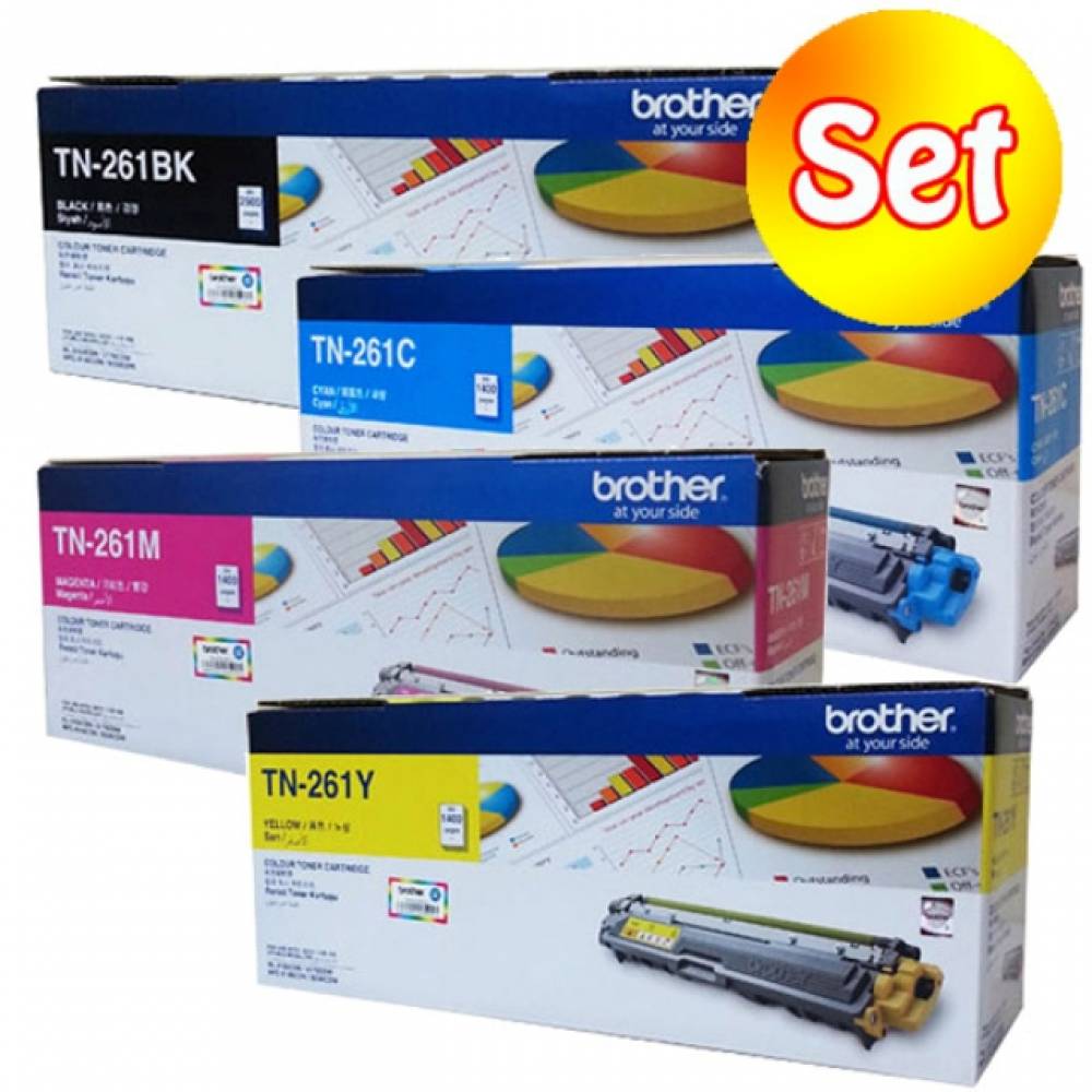 브라더 TN-261 정품토너 4색 세트 MFC-9140CDN