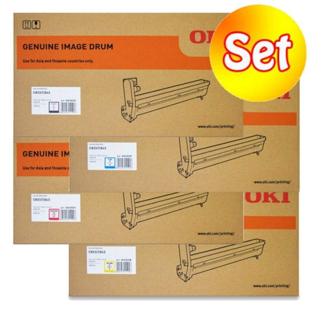 OKI 정품드럼 4색 세트(30000매) C843DN
