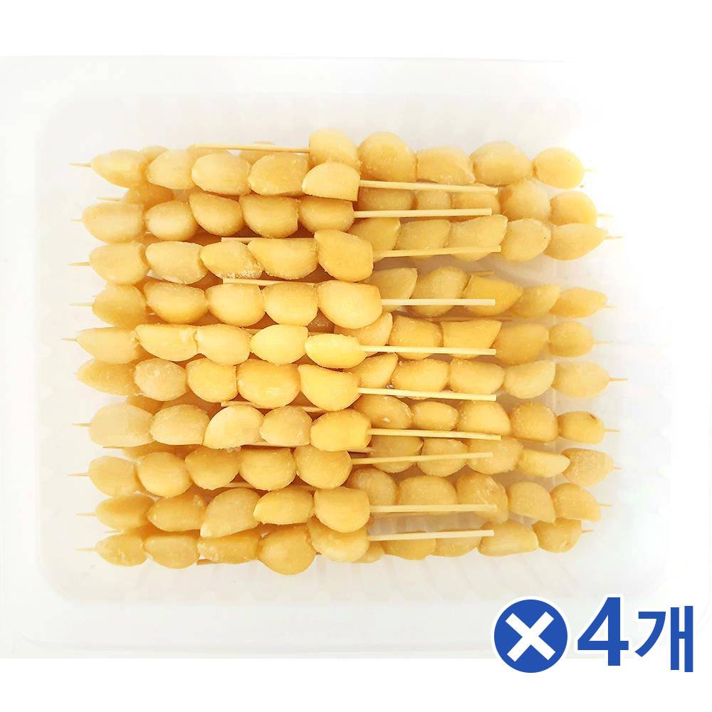 마늘꼬치 (25g x20) x4개 마늘꽂이 캠핑마늘 꼬치마늘
