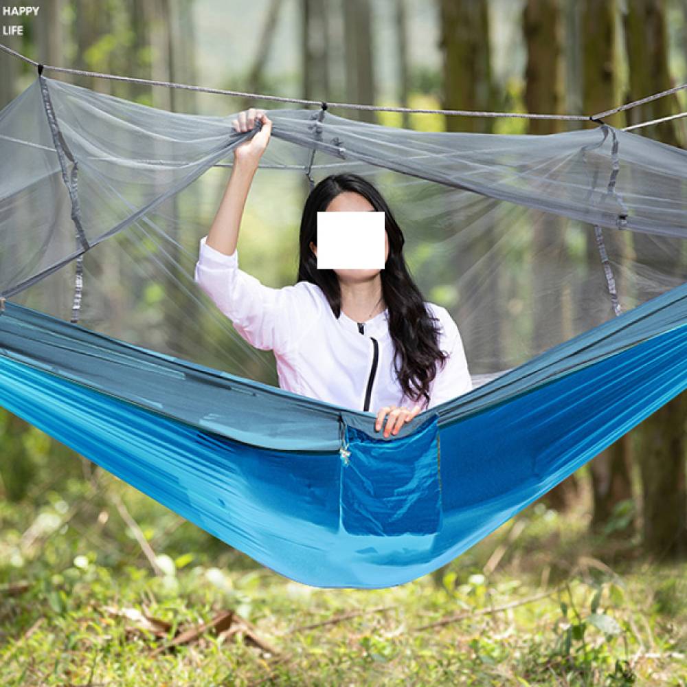 WG 캠핑용품 해먹 글램핑 해먹거치대 블루