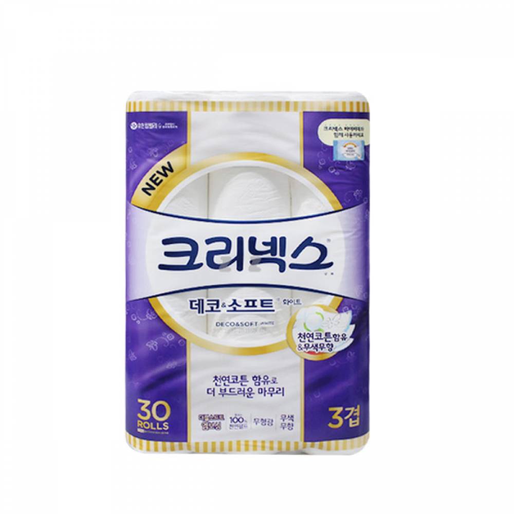 IS 크리넥스 데코 소프트 화장지 30롤