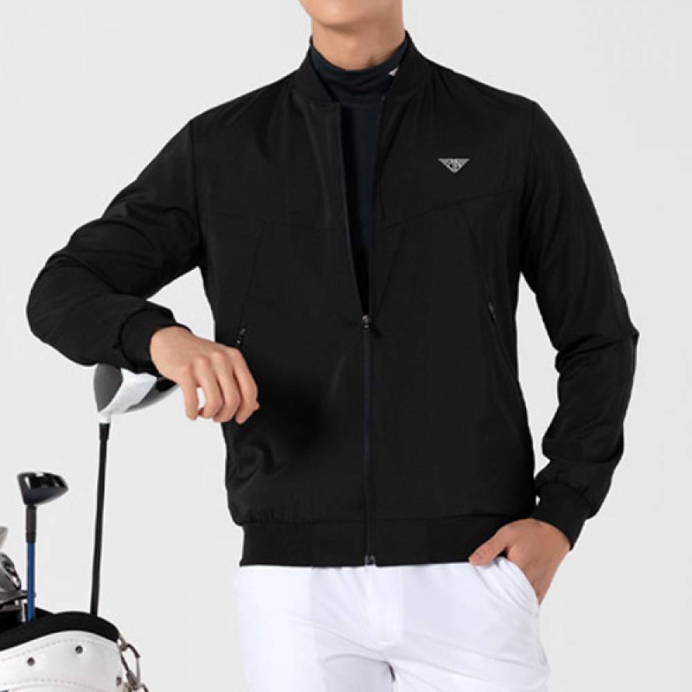 JJM-SS13 남자골프웨어블루종점퍼 블랙