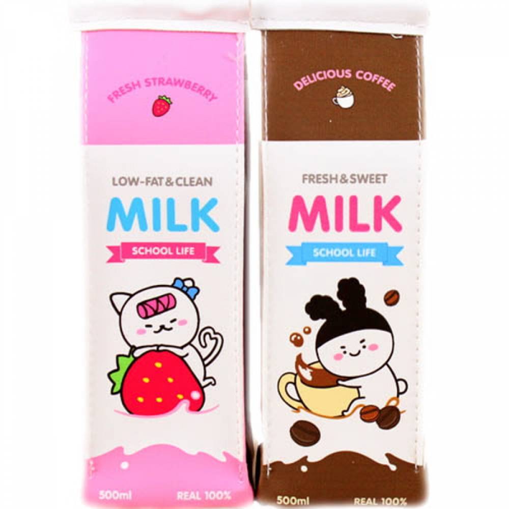 스쿨 우유팩 필통 X8개