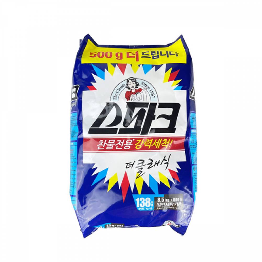 IS 스파크 찬물전용 가루세제 8.5kg 플러스 500g