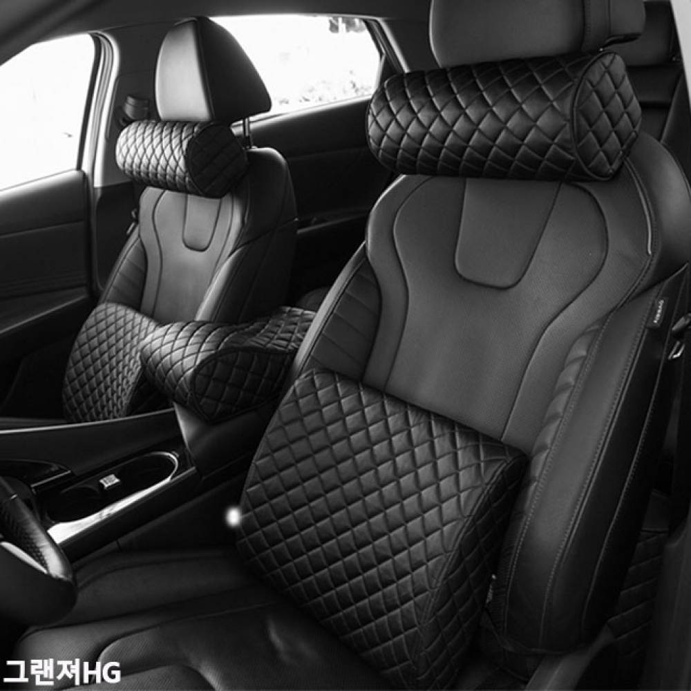그랜져HG 메모리폼 가죽쿠션 자동차쿠션 리무진엠보