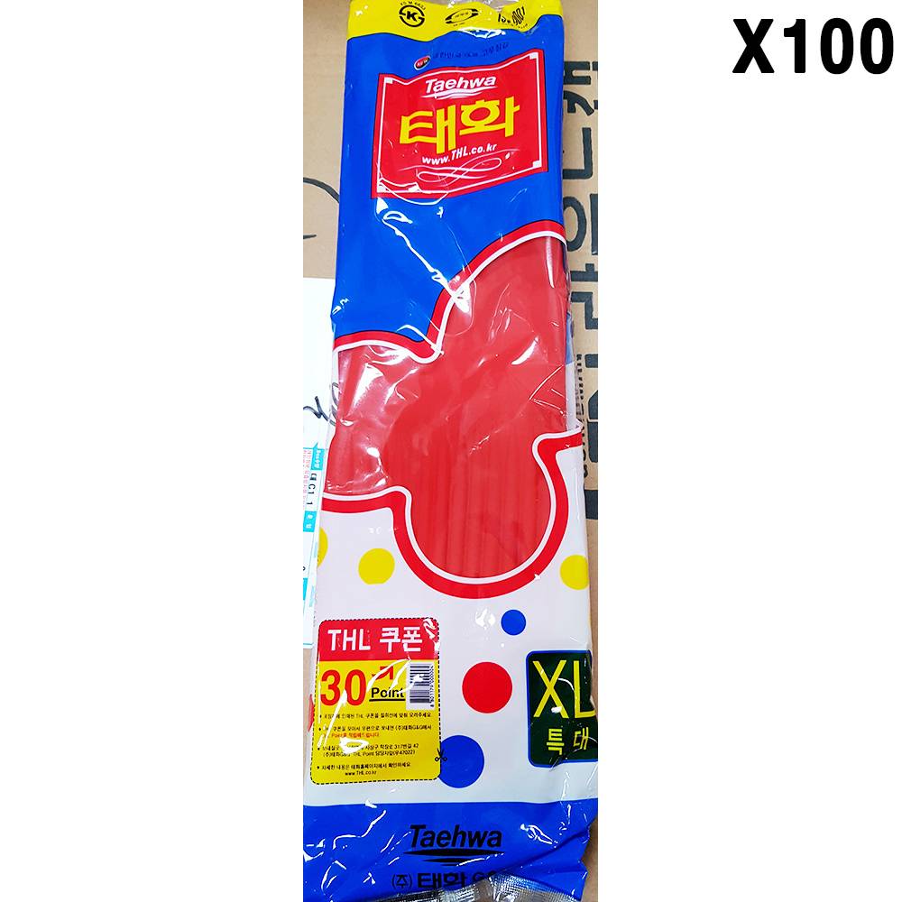 FK고무장갑(태화 특대 xL 레드)X100개