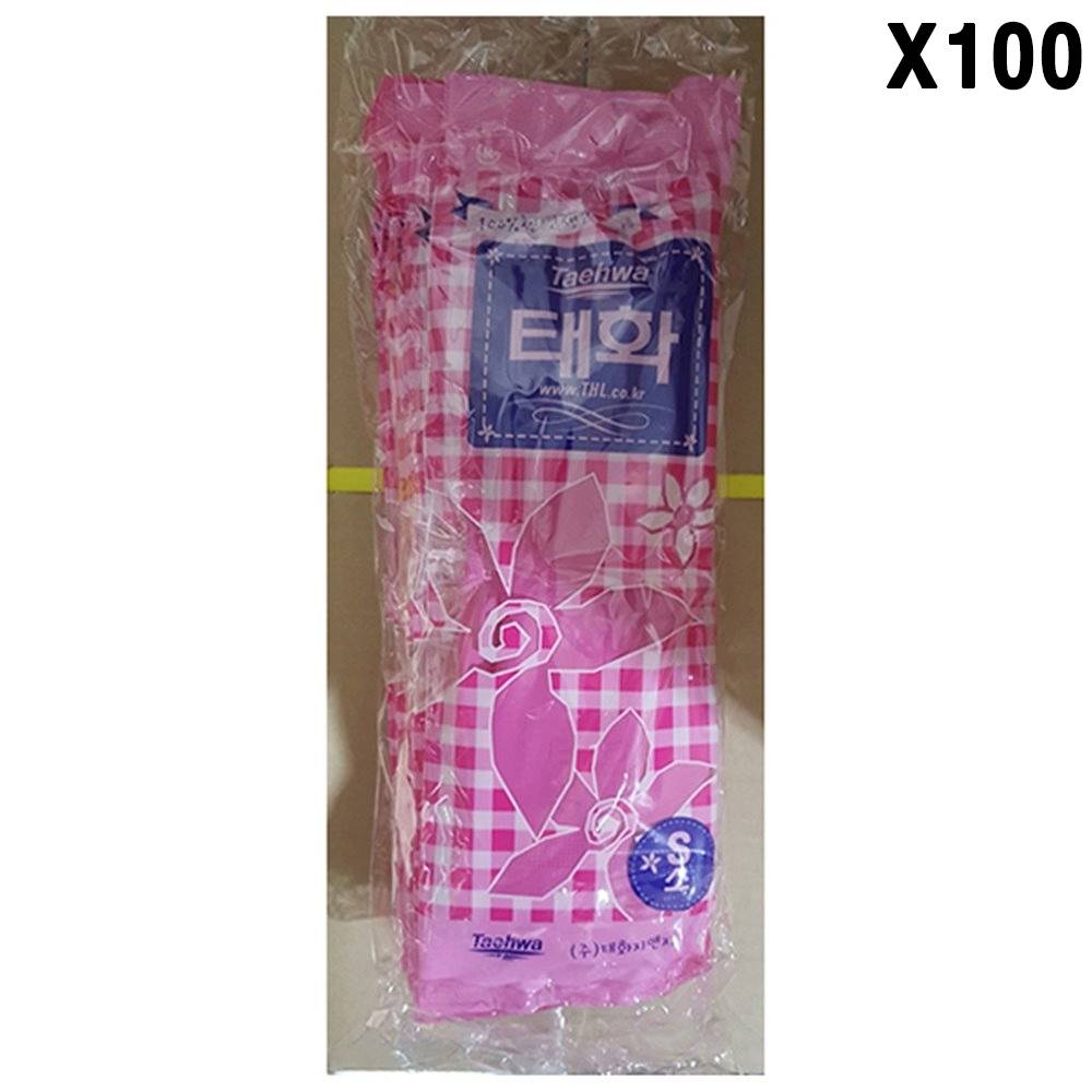 FK 고무장갑(S 분홍 태화 )X100