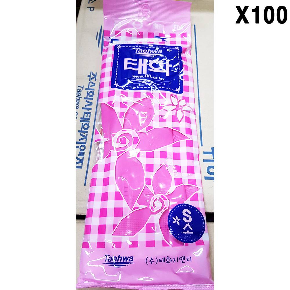 FK고무장갑(태화 단보 S 핑크 소)X100개