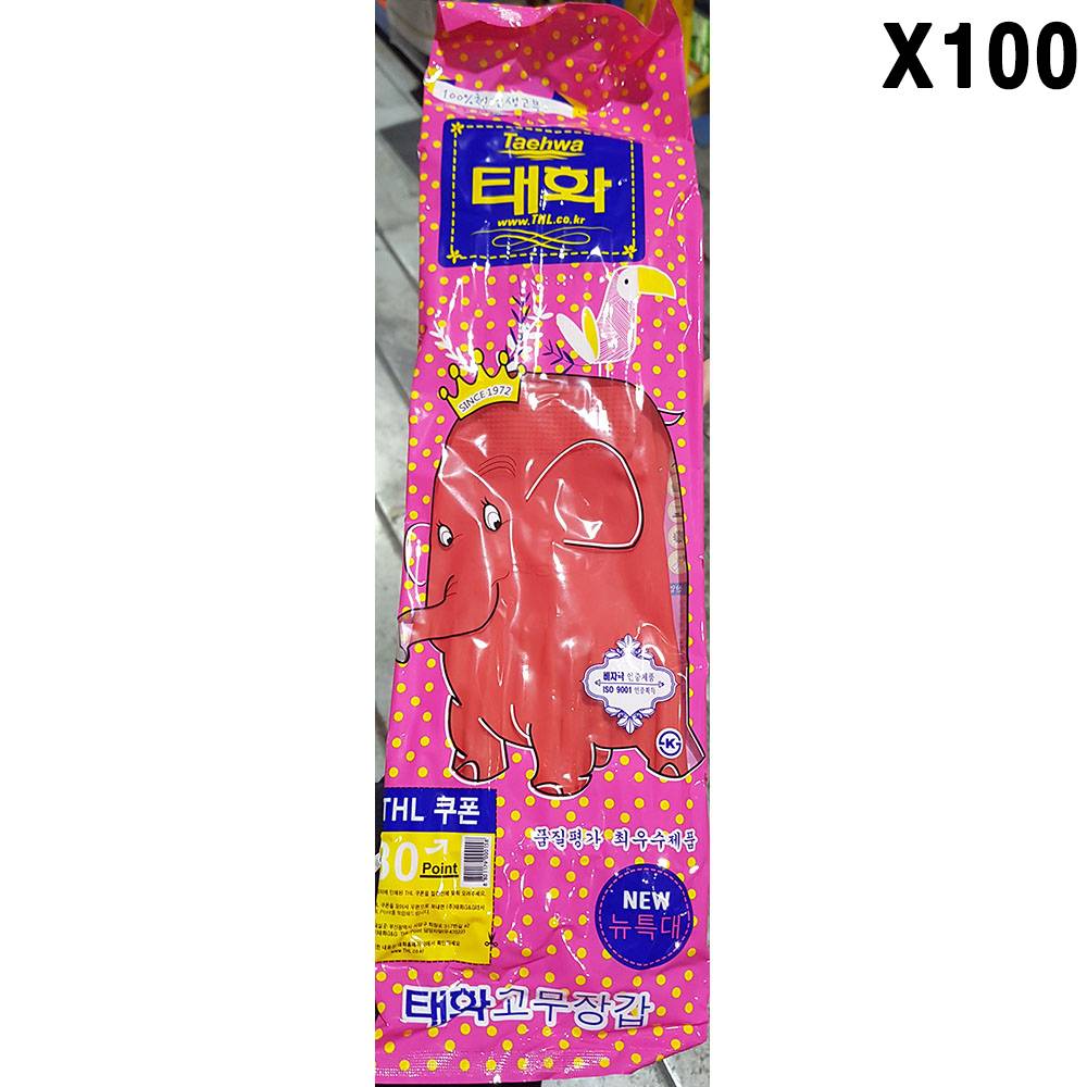 FK 고무장갑(뉴특대 빨강)X100