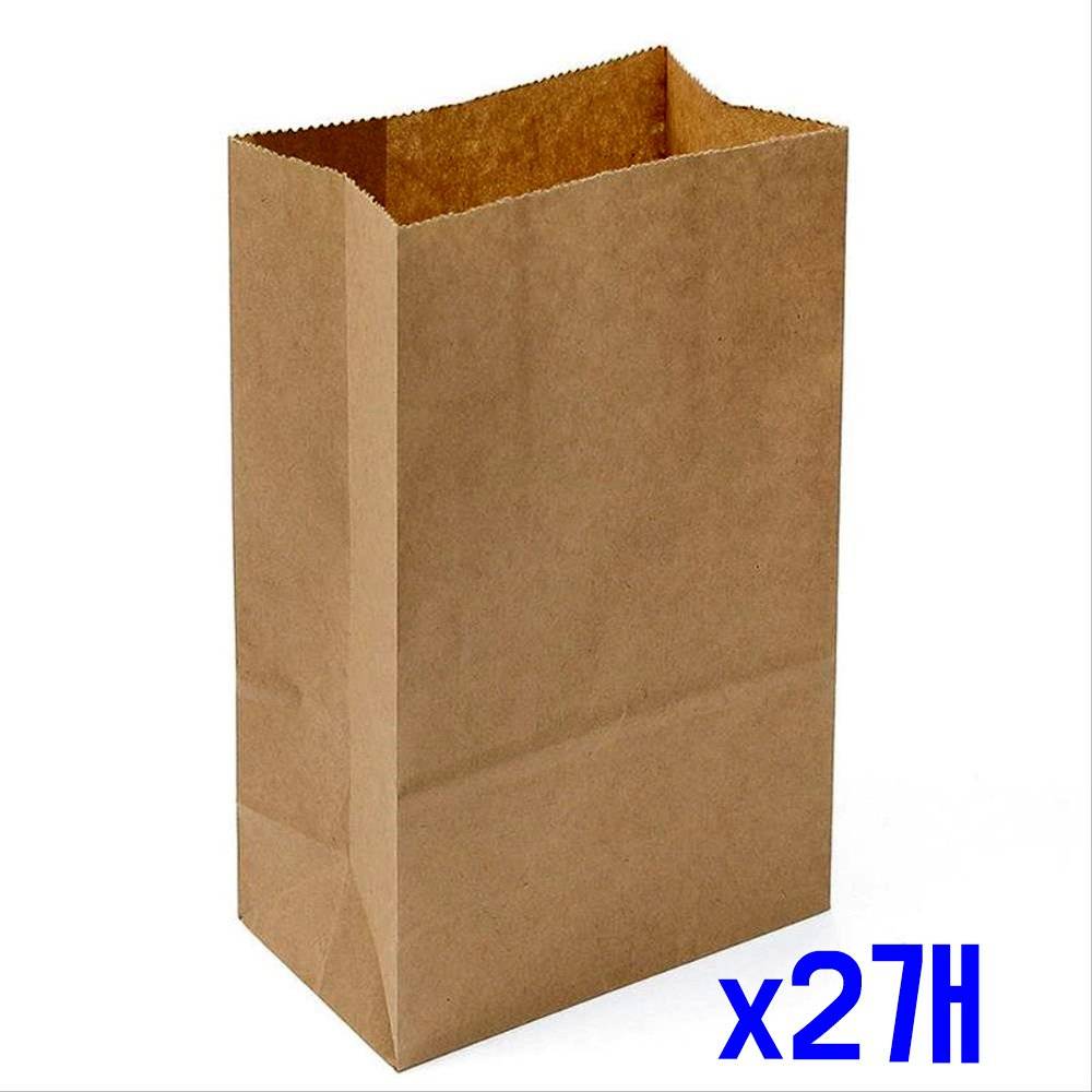 크라프트 간편 보관 포장 봉투 100p세트(9x18cm) x2개