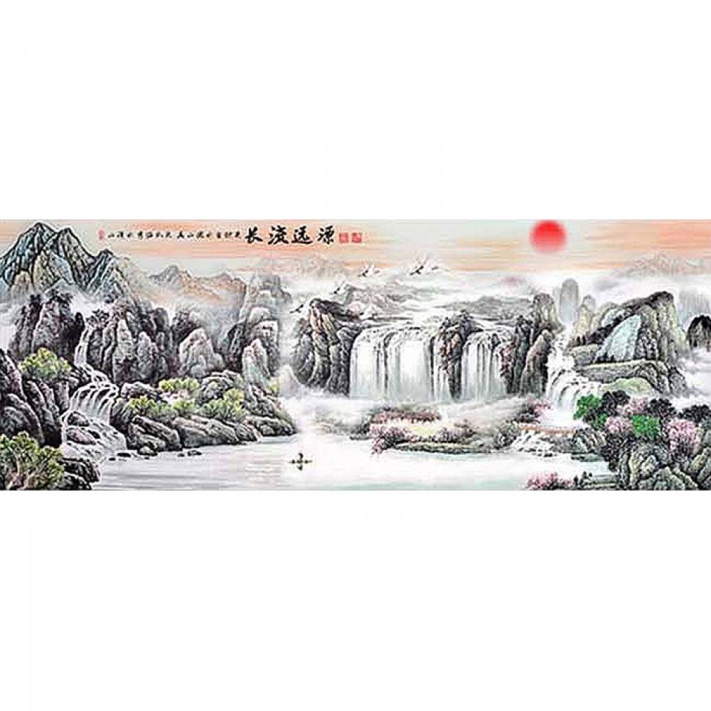 수려한 만산 춘향 (패브릭) 보석십자수 사각 50x120