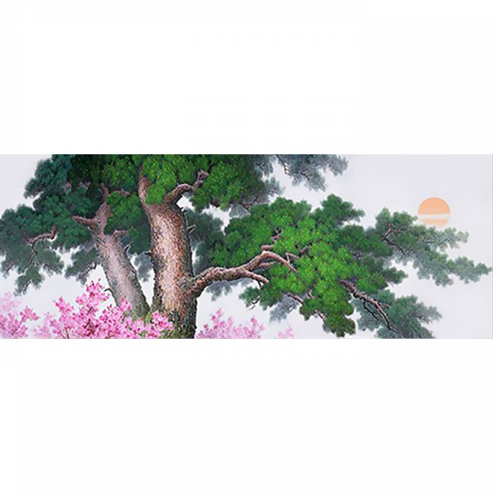 독야청청 (패브릭) 보석십자수 사각 30x80