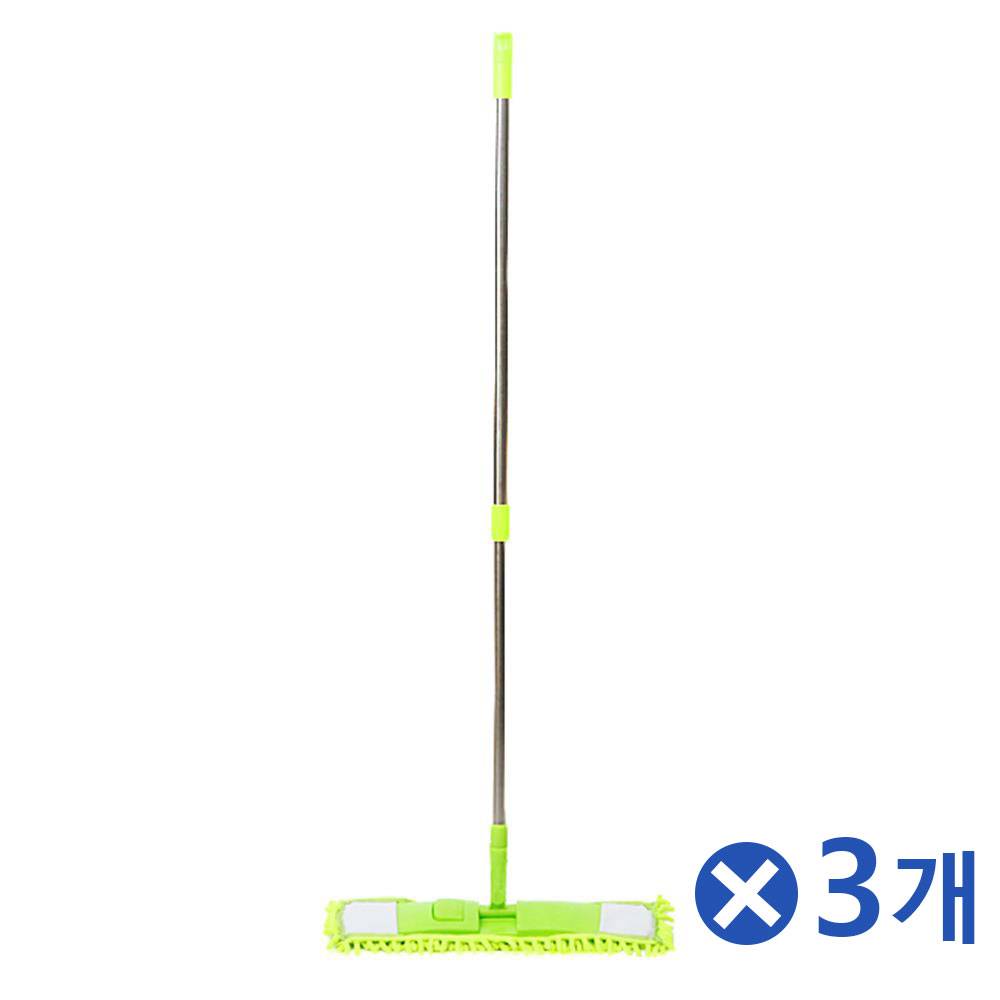 극세사패드 2단 밀대 청소기-색상랜덤x3개 마대