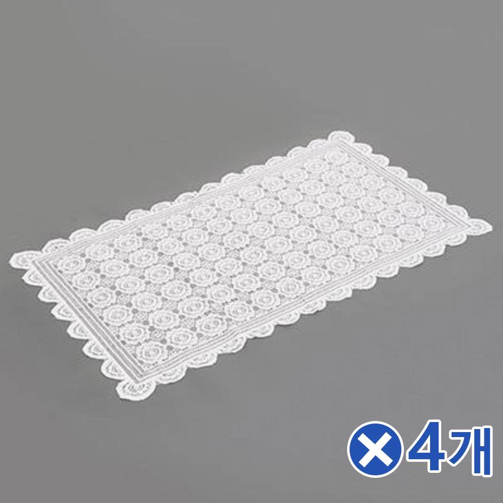 단정한 데이지 레이스 테이블보x4개 캠핑식탁보