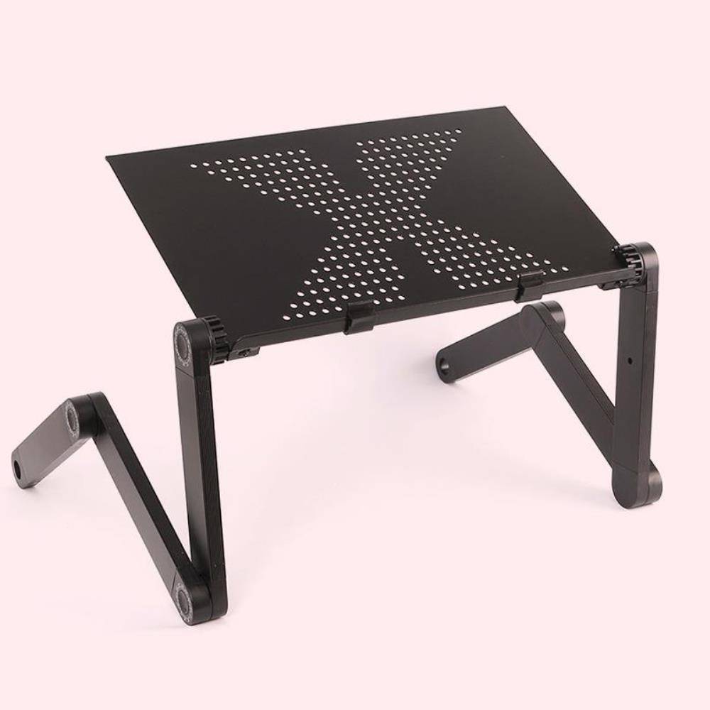 각도 높이조절 관절 노트북 테이블 42x26cm 블랙