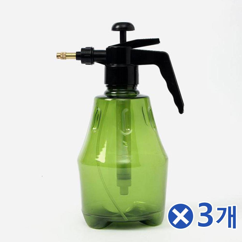 원터치 연속분사 압축 분무기 1.5L 그린x3개 물조리