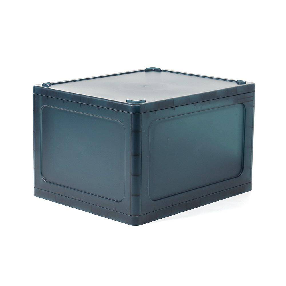 서랍형 반투명 수납 블루그린 리빙박스 16.5L